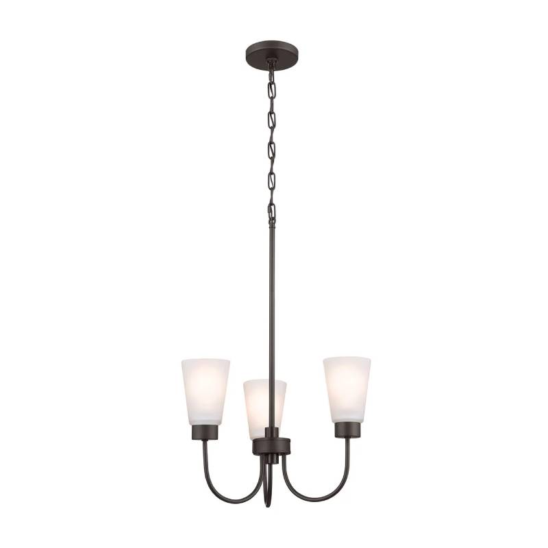 Kichler 52442 Erma 3-lt 18" Chandelier-Olde Bronze