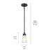 Kichler 52444 Erma 1-lt 5" Pendant