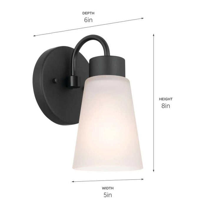 Kichler 52445 Erma 1-lt 8" Tall Wall Sconce