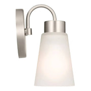 Kichler 52445 Erma 1-lt 8" Tall Wall Sconce-Brushed Nickel
