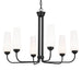Kichler 52480 Truby 6-lt 29" Chandelier-Black