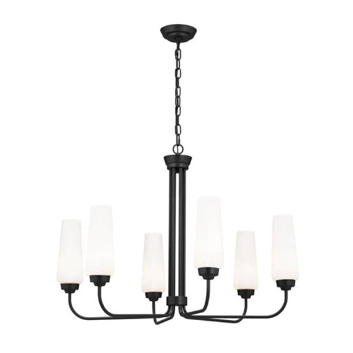 Kichler 52480 Truby 6-lt 29" Chandelier-Black