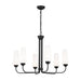 Kichler 52480 Truby 6-lt 29" Chandelier-Black