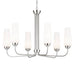 Kichler 52480 Truby 6-lt 29" Chandelier-Polished Nickel