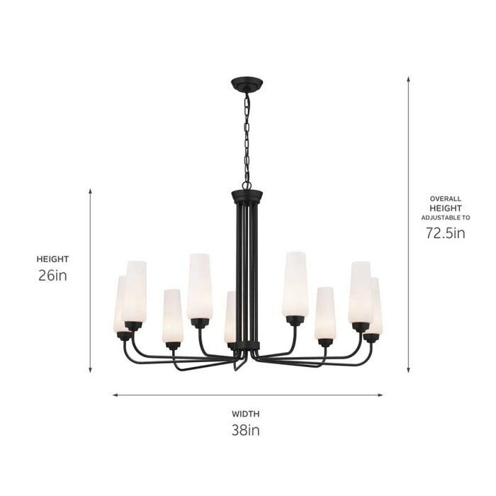 Kichler 52481 Truby 9-lt 38" Chandelier