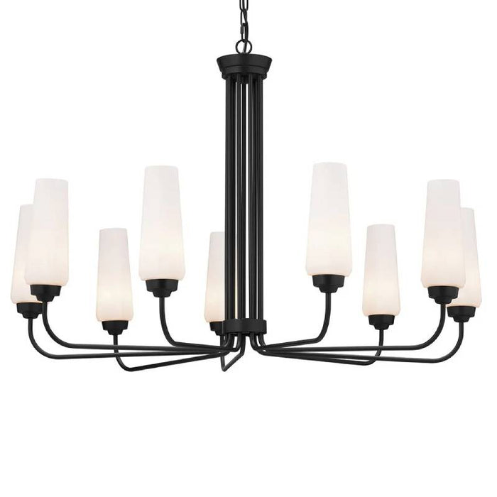 Kichler 52481 Truby 9-lt 38" Chandelier-Black