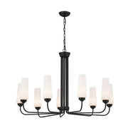 Kichler 52481 Truby 9-lt 38" Chandelier-Black
