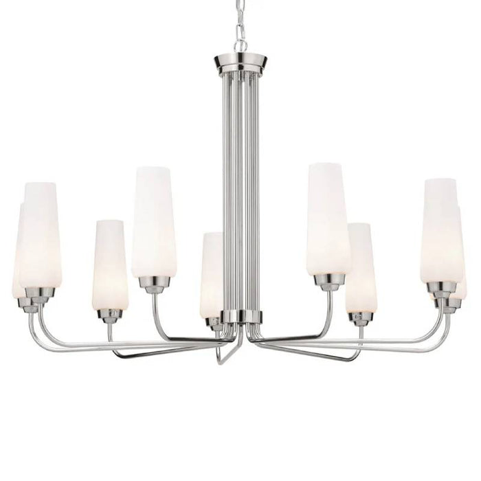 Kichler 52481 Truby 9-lt 38" Chandelier-Polished Nickel