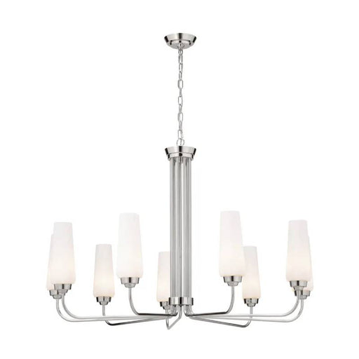 Kichler 52481 Truby 9-lt 38" Chandelier-Polished Nickel