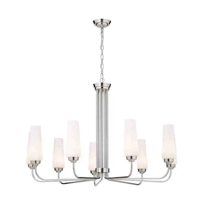 Kichler 52481 Truby 9-lt 38" Chandelier-Polished Nickel