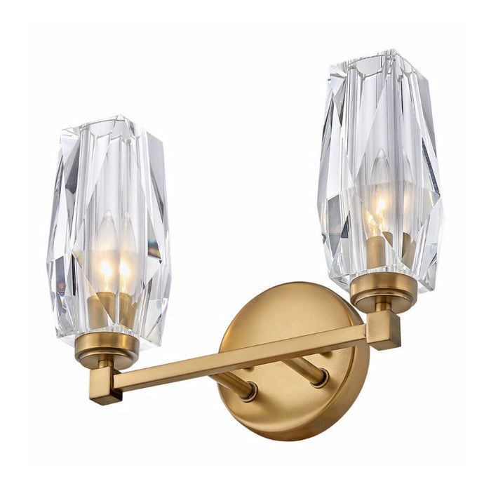 Hinkley 52482 Ana 2-lt 14" LED Vanity - Heritage Brass