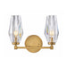 Hinkley 52482 Ana 2-lt 14" LED Vanity - Heritage Brass