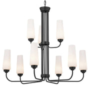 Kichler 52482 Truby 9-lt 34" Chandelier-Black