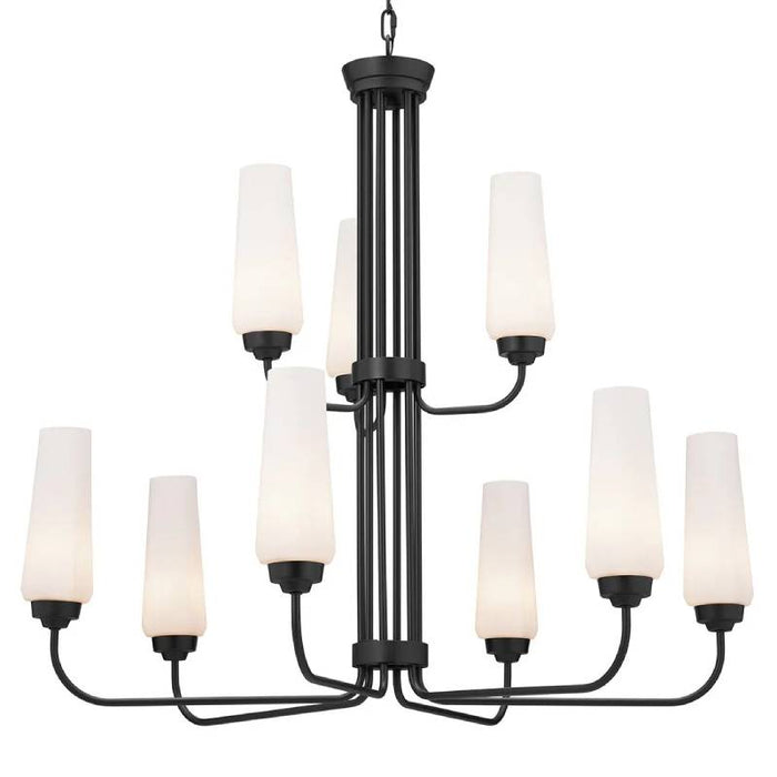 Kichler 52482 Truby 9-lt 34" Chandelier-Black
