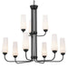 Kichler 52482 Truby 9-lt 34" Chandelier-Black