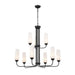 Kichler 52482 Truby 9-lt 34" Chandelier-Black