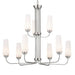 Kichler 52482 Truby 9-lt 34" Chandelier-Polished Nickel