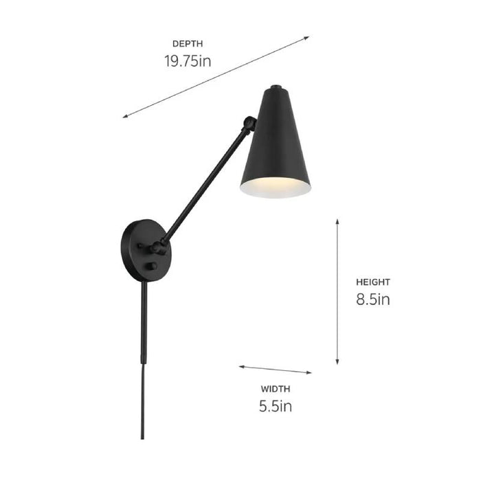 Kichler 52485 Sylvia 1-lt 6" Wall Sconce