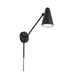 Kichler 52485 Sylvia 1-lt 6" Wall Sconce-Black