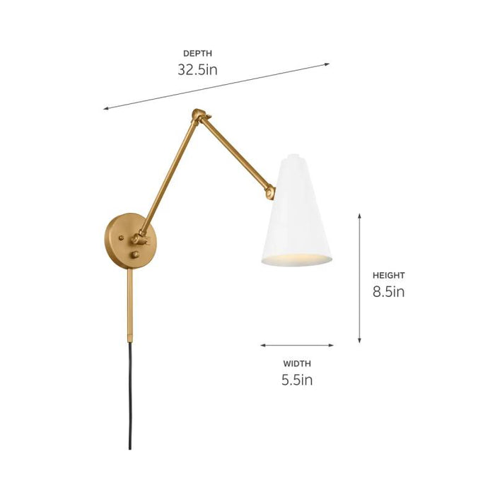 Kichler 52486 Sylvia 1-lt 6" Wall Sconce