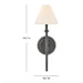 Hinkley 52490 Greta 1-lt 18" Tall LED Wall Sconce