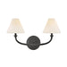 Hinkley 52492 Greta 2-lt 18" LED Vanity-Blackened Brass
