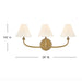Hinkley 52493 Greta 3-lt 24" LED Vanity