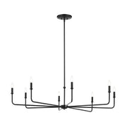 Kichler 52521 Pallas 8-lt 52" Chandelier-Black
