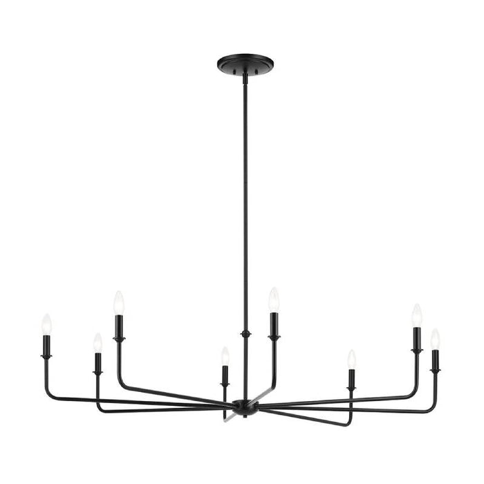 Kichler 52521 Pallas 8-lt 52" Chandelier-Black