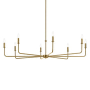 Kichler 52521 Pallas 8-lt 52" Chandelier-Brushed Natural Brass
