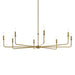 Kichler 52521 Pallas 8-lt 52" Chandelier-Brushed Natural Brass
