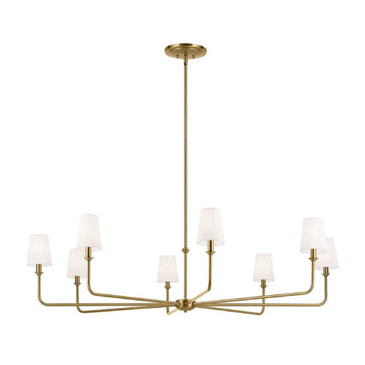 Kichler 52521 Pallas 8-lt 52" Chandelier-Brushed Natural Brass
