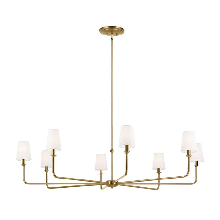 Kichler 52521 Pallas 8-lt 52" Chandelier-Brushed Natural Brass