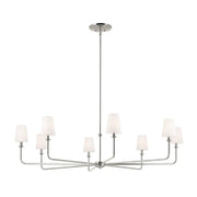 Kichler 52521 Pallas 8-lt 52" Chandelier-Polished Nickel
