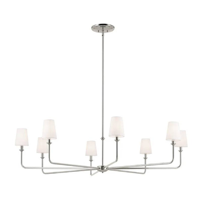 Kichler 52521 Pallas 8-lt 52" Chandelier-Polished Nickel