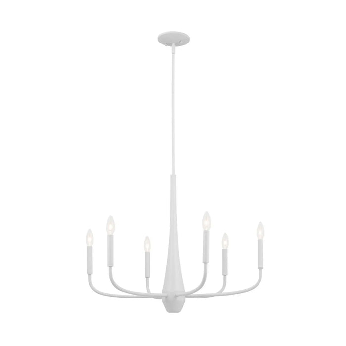 Kichler 52525 Deela 6-lt 28" Chandelier-White