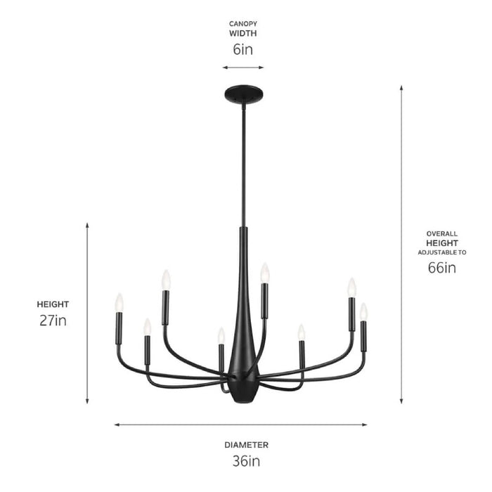 Kichler 52526 Deela 8-lt 36" Chandelier