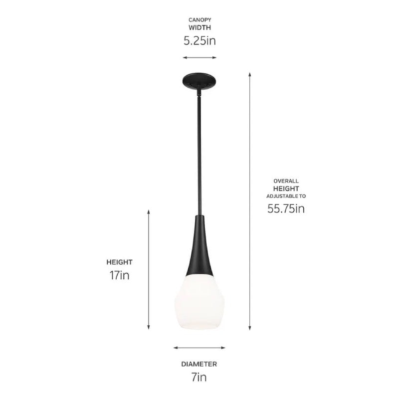 Kichler 52529 Deela 1-lt 7" Pendant