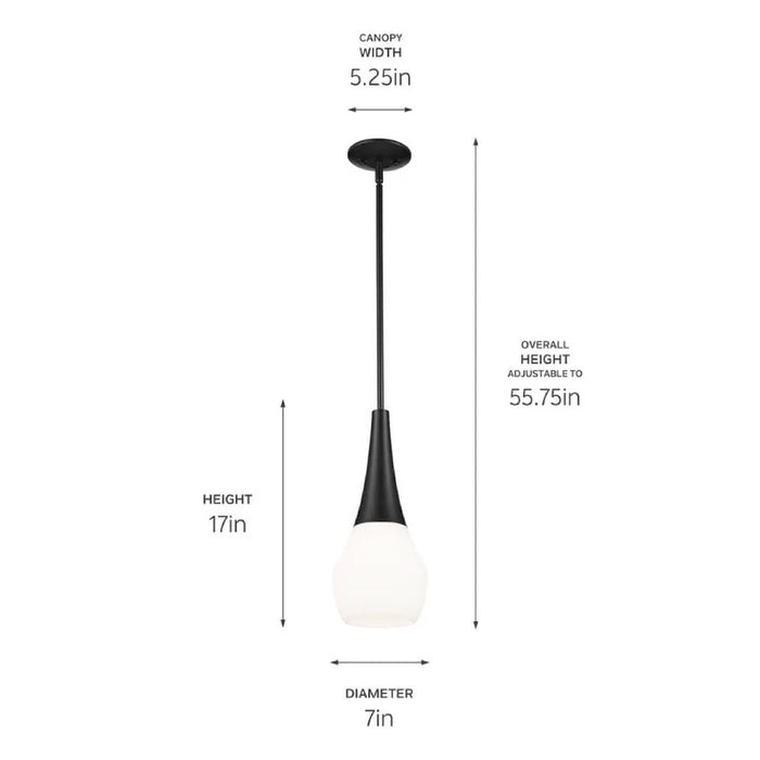 Kichler 52529 Deela 1-lt 7" Pendant