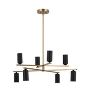 Kichler 52532 Gala 8-lt 36" Chandelier-Champagne Bronze with Black