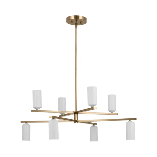 Kichler 52532 Gala 8-lt 36" Chandelier-Champagne Bronze with White