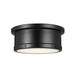 Kichler 52540 Serca 2-lt 14" Flush Mount-Black