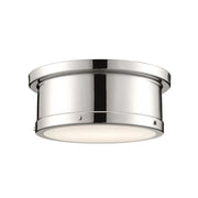 Kichler 52540 Serca 2-lt 14" Flush Mount-Polished Nickel