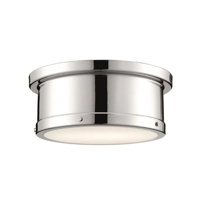 Kichler 52540 Serca 2-lt 14" Flush Mount-Polished Nickel