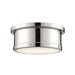 Kichler 52540 Serca 2-lt 14" Flush Mount-Polished Nickel