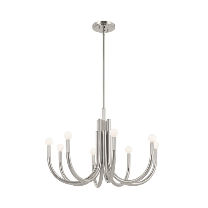 Kichler 52550 Odensa 8-lt 29" Chandelier-Polished Nickel