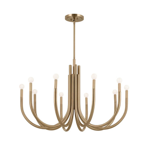 Kichler 52551 Odensa 10-lt 40" Chandelier-Champagne Bronze