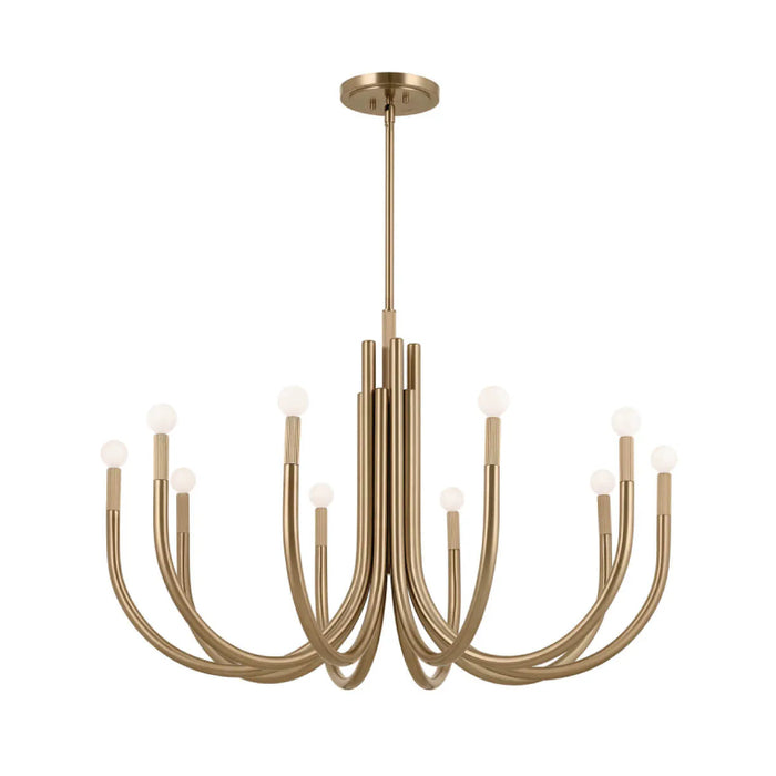 Kichler 52551 Odensa 10-lt 40" Chandelier-Champagne Bronze