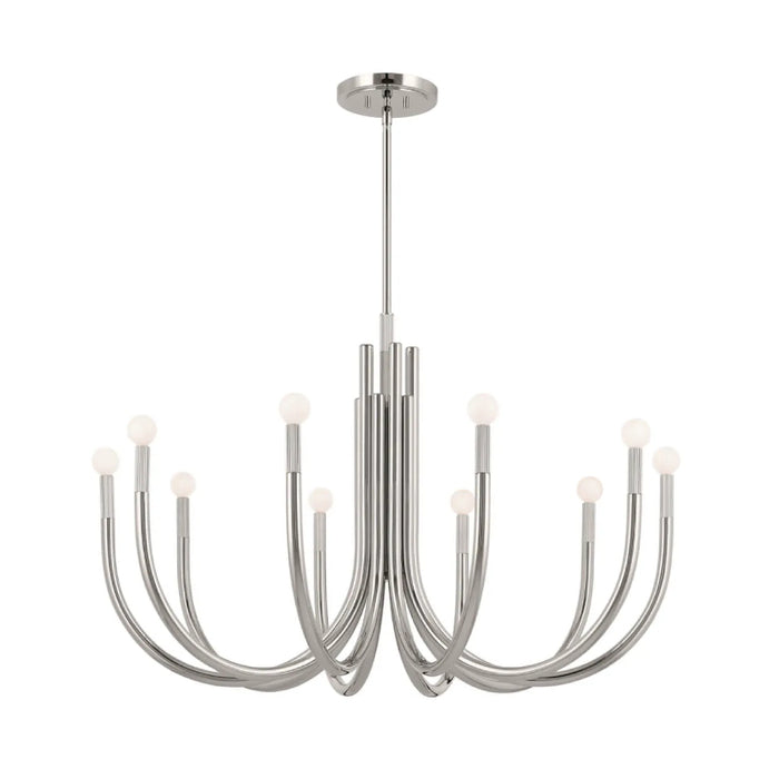 Kichler 52551 Odensa 10-lt 40" Chandelier-Polished Nickel