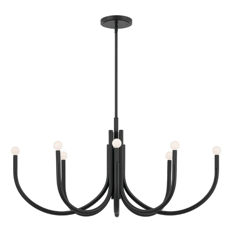 Kichler 52553 Odensa 8-lt 46" Chandelier-Black